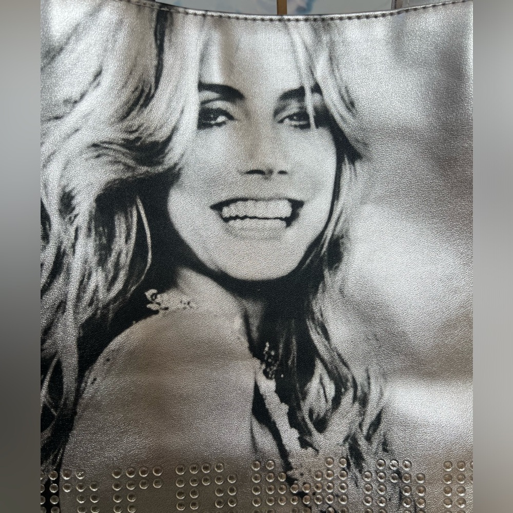 Victoria Secret Stylish Black and Silver Tote Bag - Picture 2 of 8